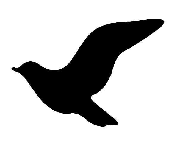 Трафарет птицы