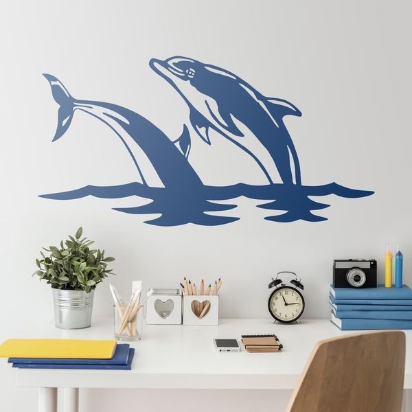 Дельфины на стену