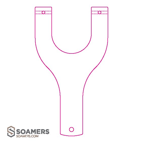 Чертеж рогатки для охоты