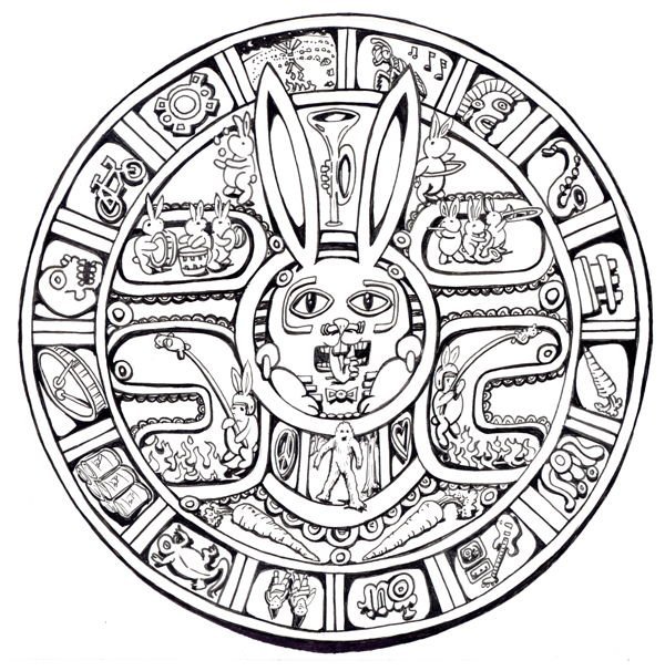 Ацтеки орнамент
