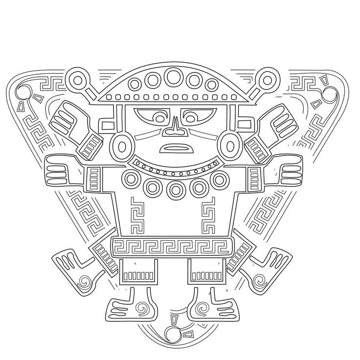 Орнамент Майя и ацтеков