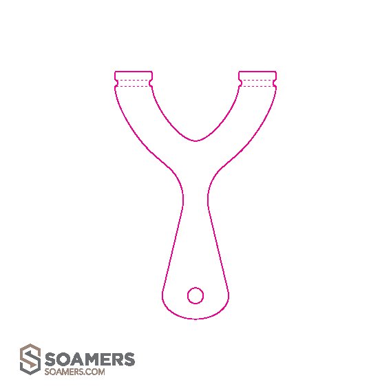 Трафарет рогатки