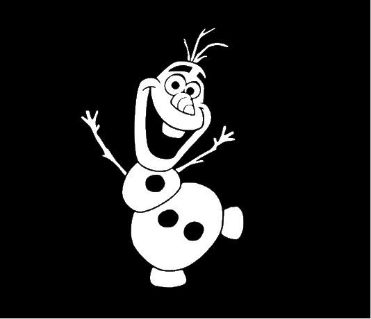 Олаф трафарет