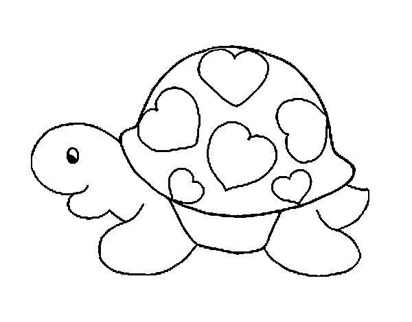 Раскраска черепашка