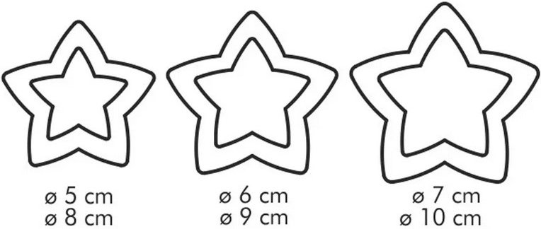 Трафарет для пряников Звездочка
