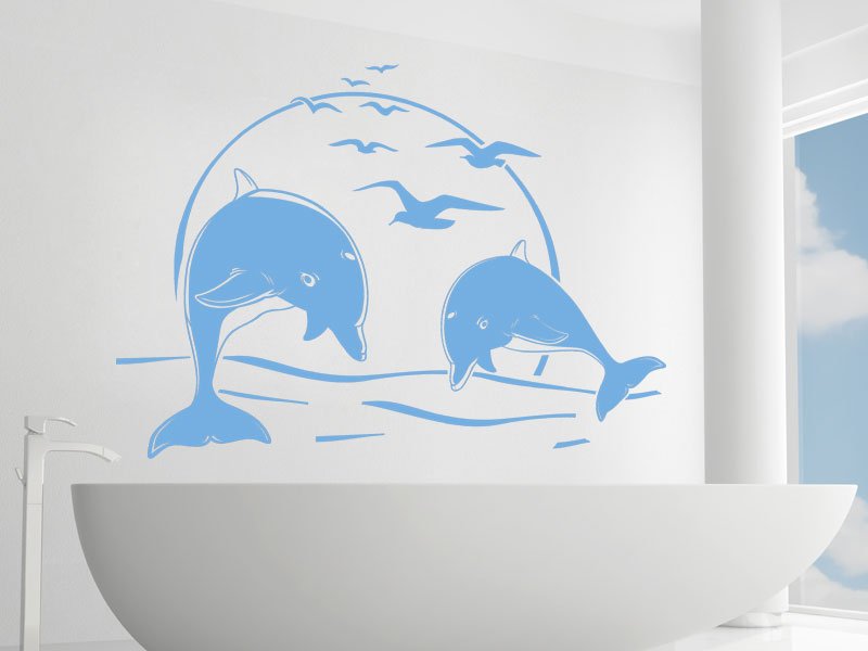 Трафарет для декора стен в ванной