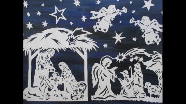 Рождественские вырезалки на окна