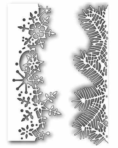 Новогодние бордюры на окна