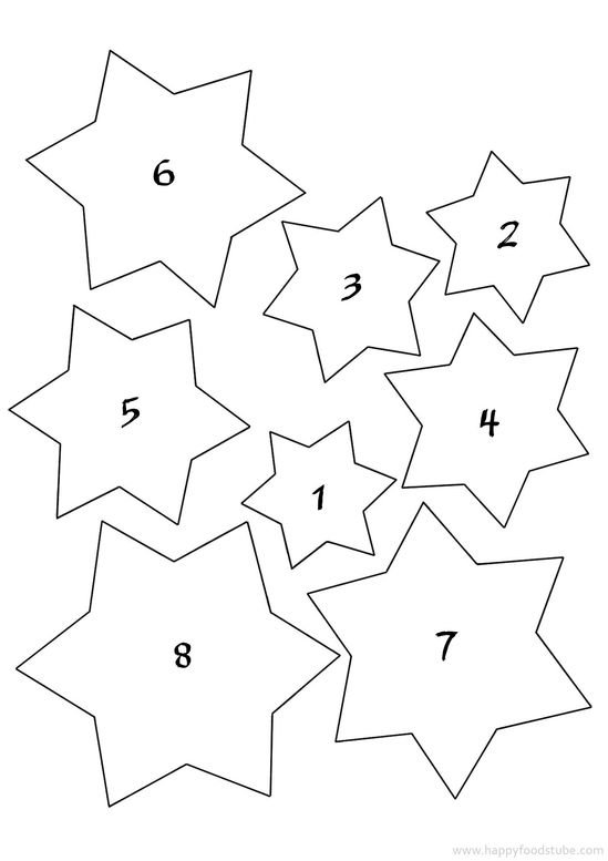 елочка из пряников в форме звездочек