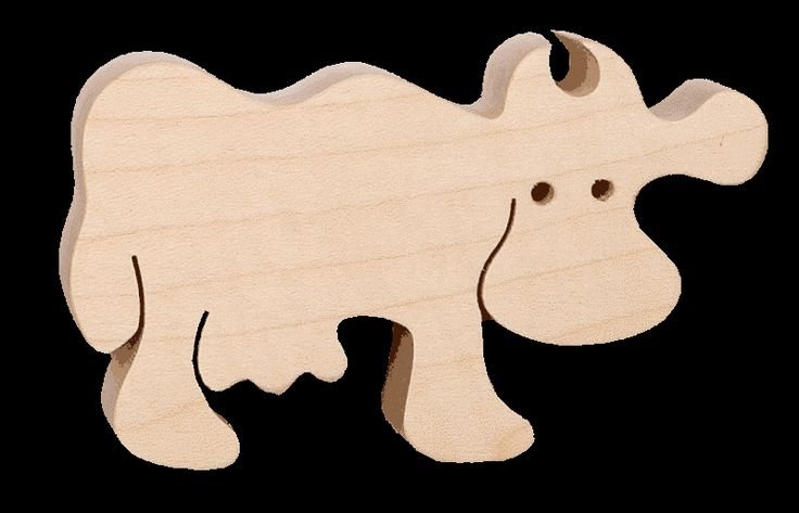 Плоские фигурки из дерева