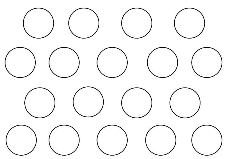 Круг раскраска