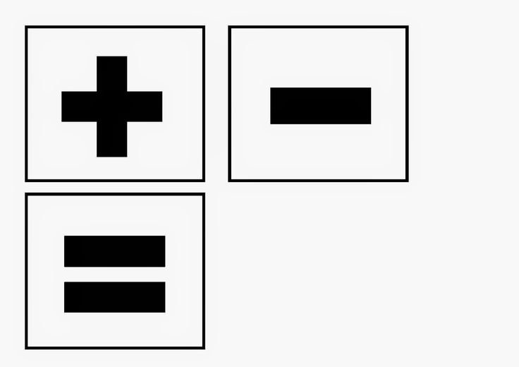 Математические знаки для детей