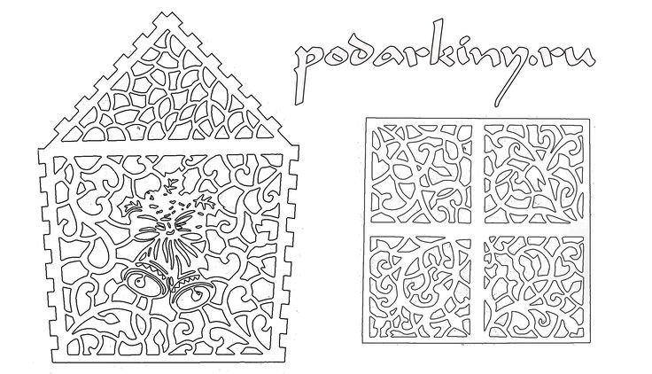 Ажурное вырезание из бумаги схемы