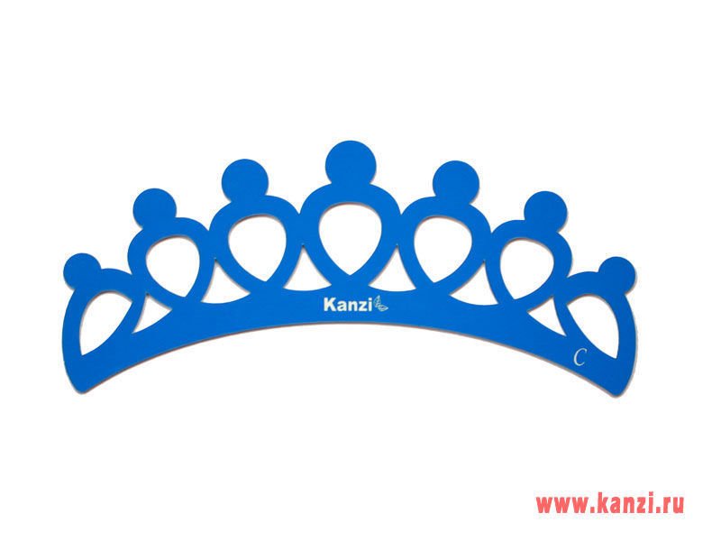 Трафарет короны для ободка
