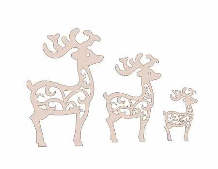 Фигурка оленя из фанеры