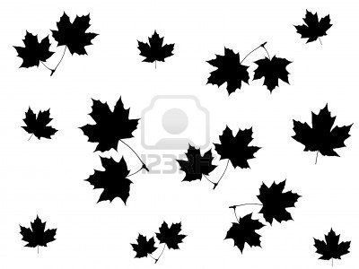 Рисунок листьев для травления