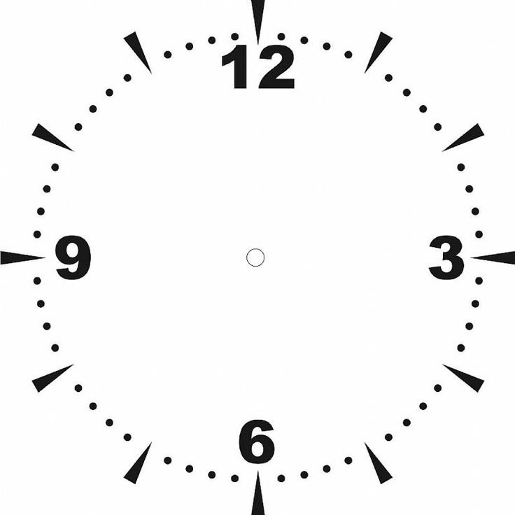 Часы циферблат без стрелок