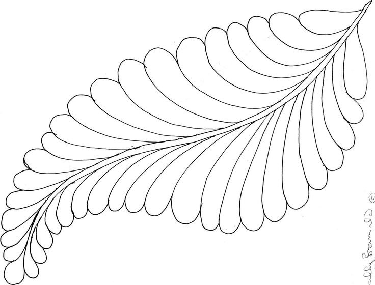 Трафареты листьев для джутовой филиграни