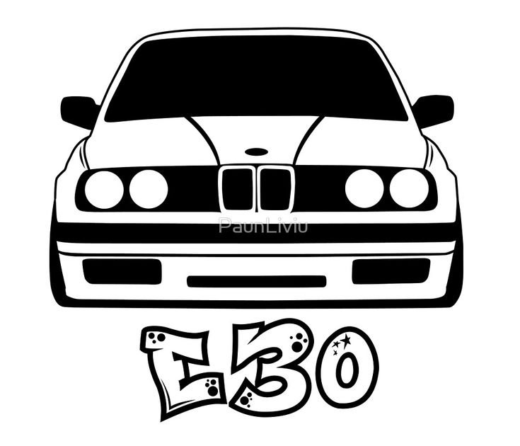 BMW e34 вектор