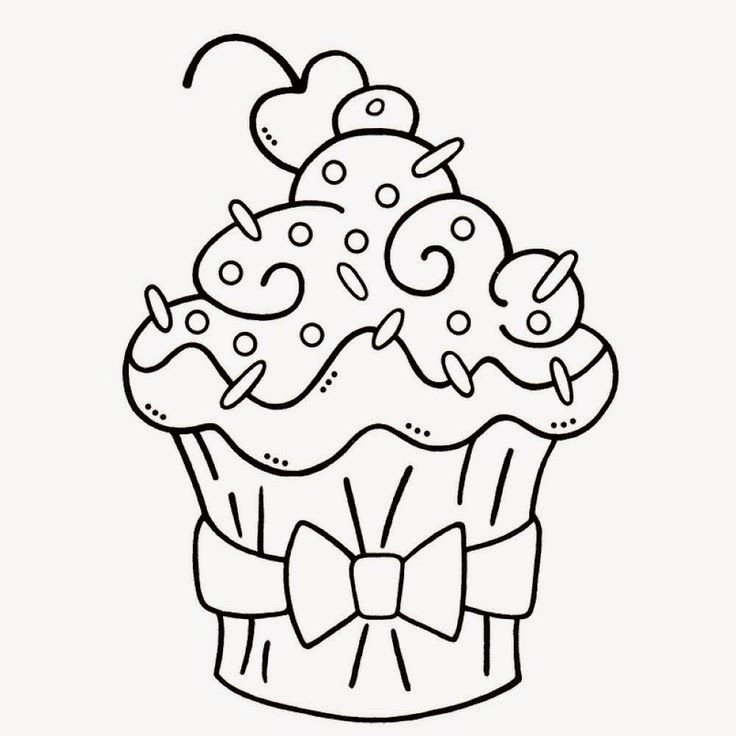 Сладости раскраска для детей