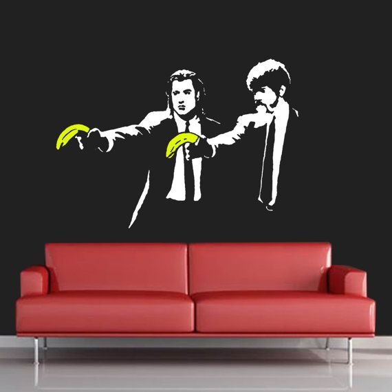 Banksy Graffiti Криминальное чтиво