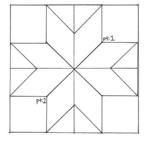Квилт одеяло схема звезда