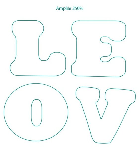 Буквы из фетра трафарет