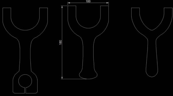 Трафарет рогатки