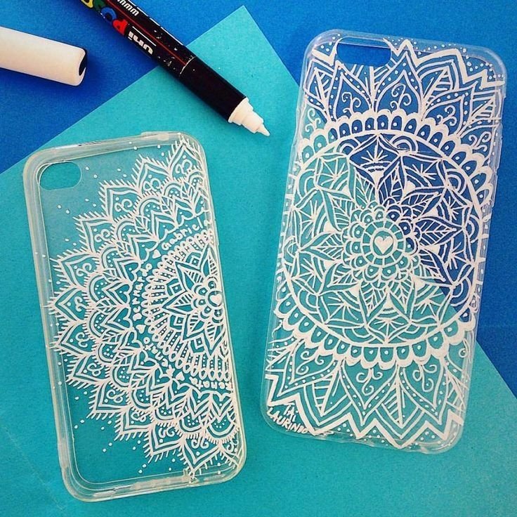 Роспись чехла для телефона