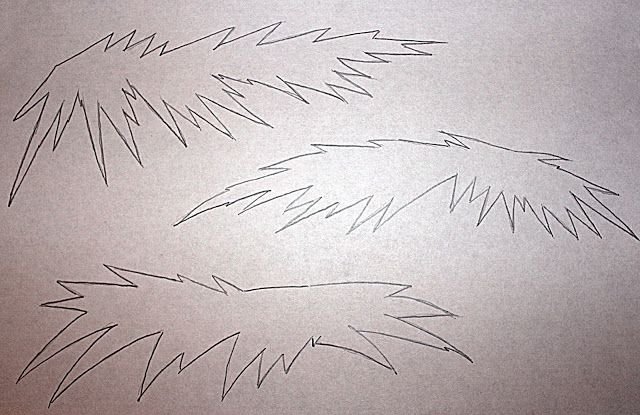 Еловые ветки из бумаги на окна