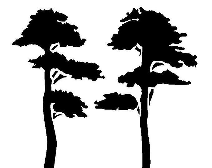 Силуэт дерева