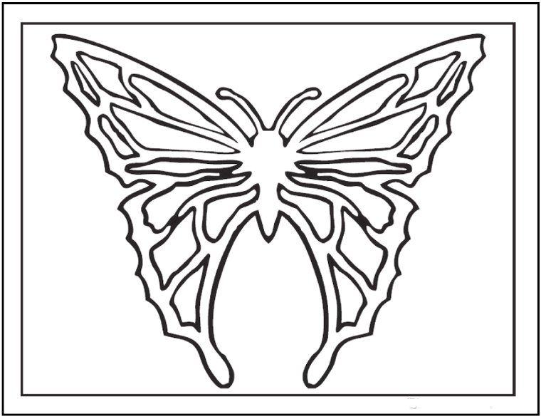Шаблон бабочки