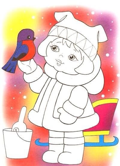 Шаблоны для зимних аппликаций