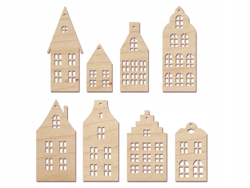 Скандинавские домики шаблон