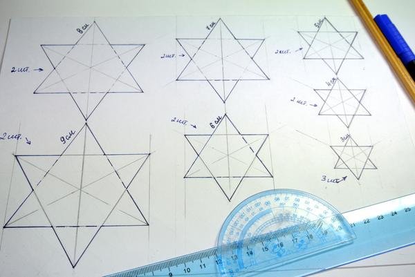 Звезда чертеж