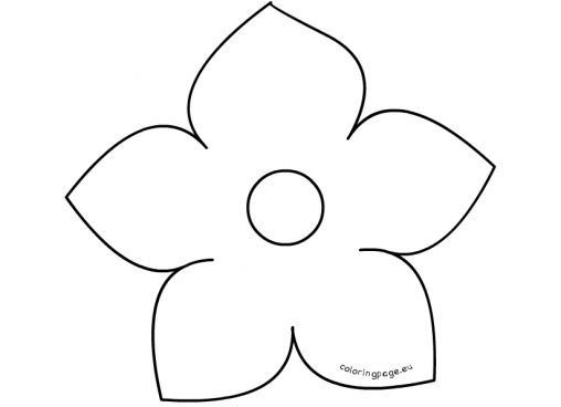 Шаблоны цветов для аппликации