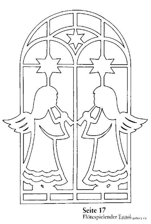 Вырезалки на окна Рождество