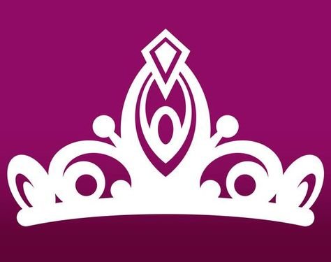 Диадема трафарет