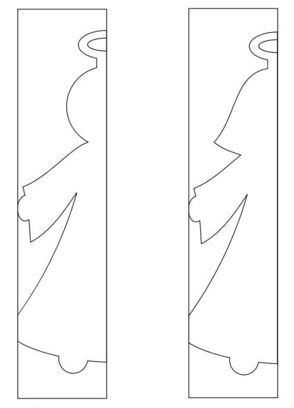 Гирлянда из бумаги трафарет