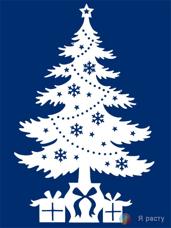 Елка на окно