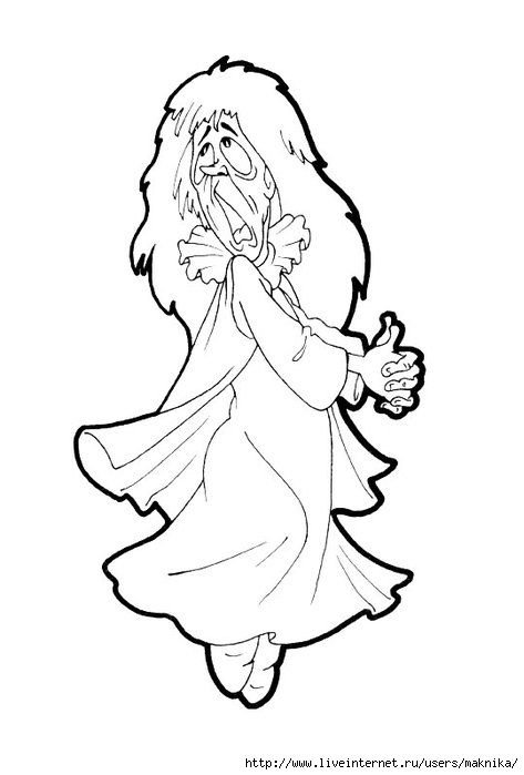 Кикимора картинки раскраски