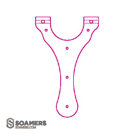 Чертеж рогатки