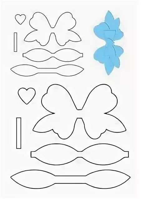 Шаблоны для бантиков из фоамирана
