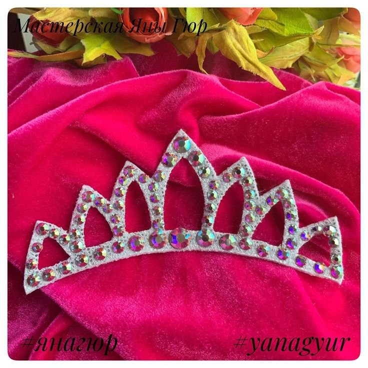 Украшение на пучок корона