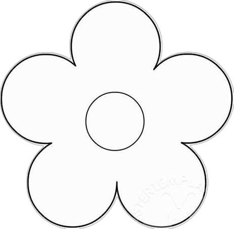 Цветы трафарет для вырезания