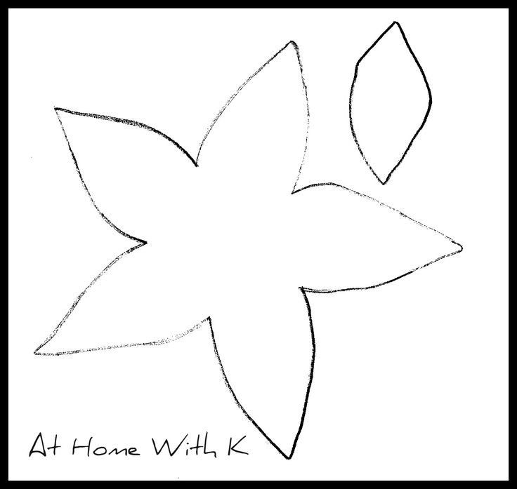 Трафарет чашелистика