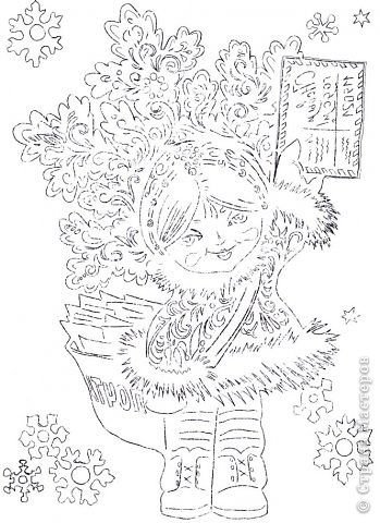 Вытынанки по советским новогодним открыткам