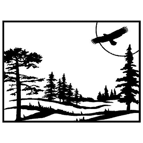 Картины для выжигания по дереву природа