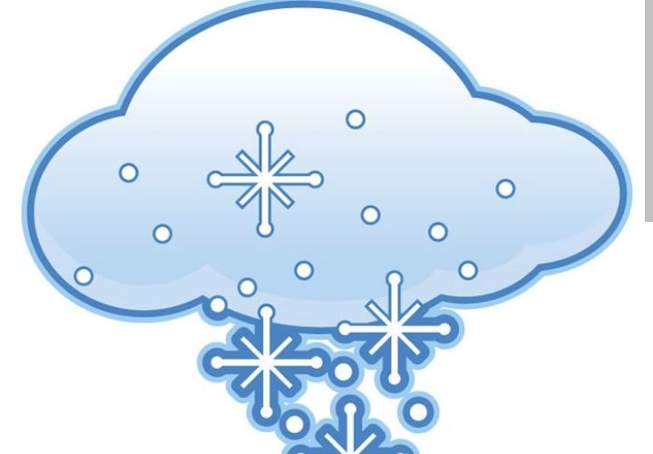 Облако со снежинками