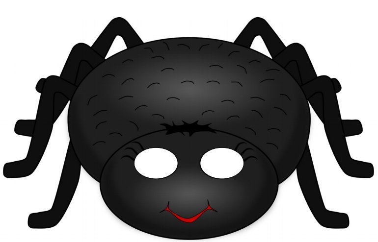 Маска паука для детей